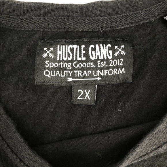 Hustle Gang Mens Size 2XL Graphic Cotton Long Sleeve Shirt Quality Trap Uniform - Picture 3 of 4